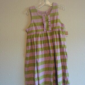 Pink Chicken Striped Dress - Size 6, NWT